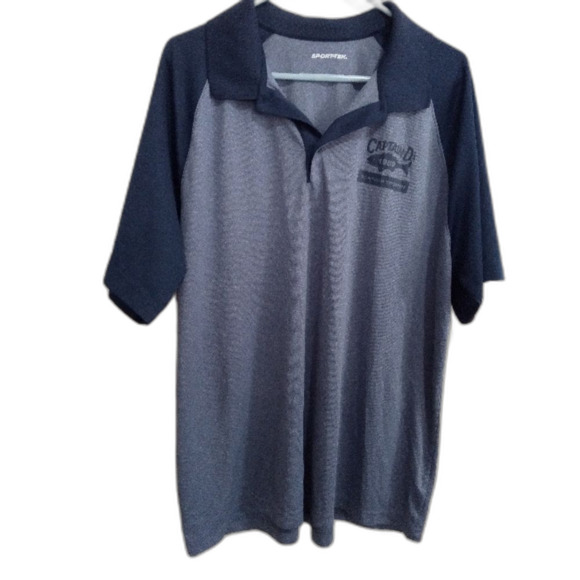 Sport-Tek Shirt Size 2XL Blue Captain D's Seafood Kitchen Employee Work Shirt - Picture 2 of 10